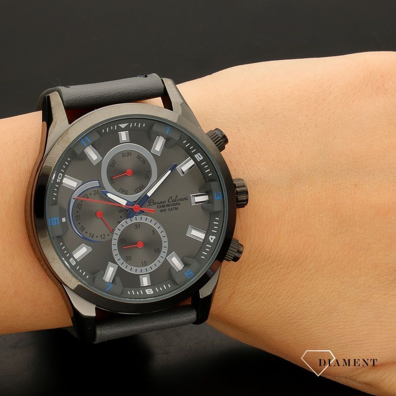 Zegarek męski Bruno Calvani BC992 pasek szary (6).jpg